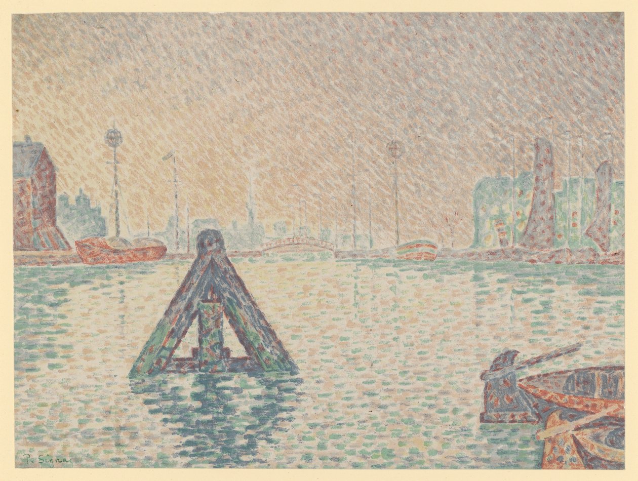 W Holandii - Znak nawigacyjny autorstwa Paul Signac