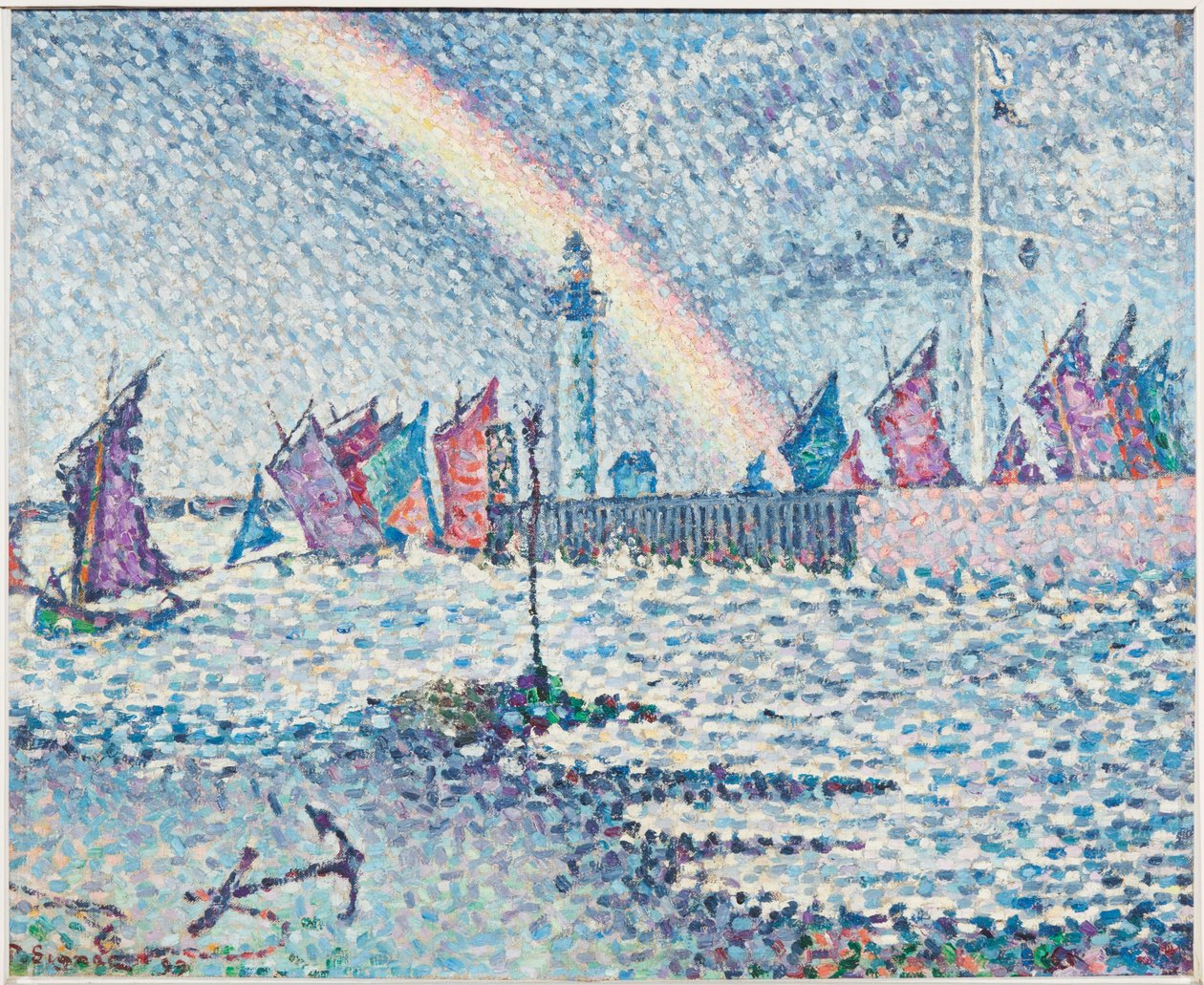 Wejście do portu w Honfleur autorstwa Paul Signac