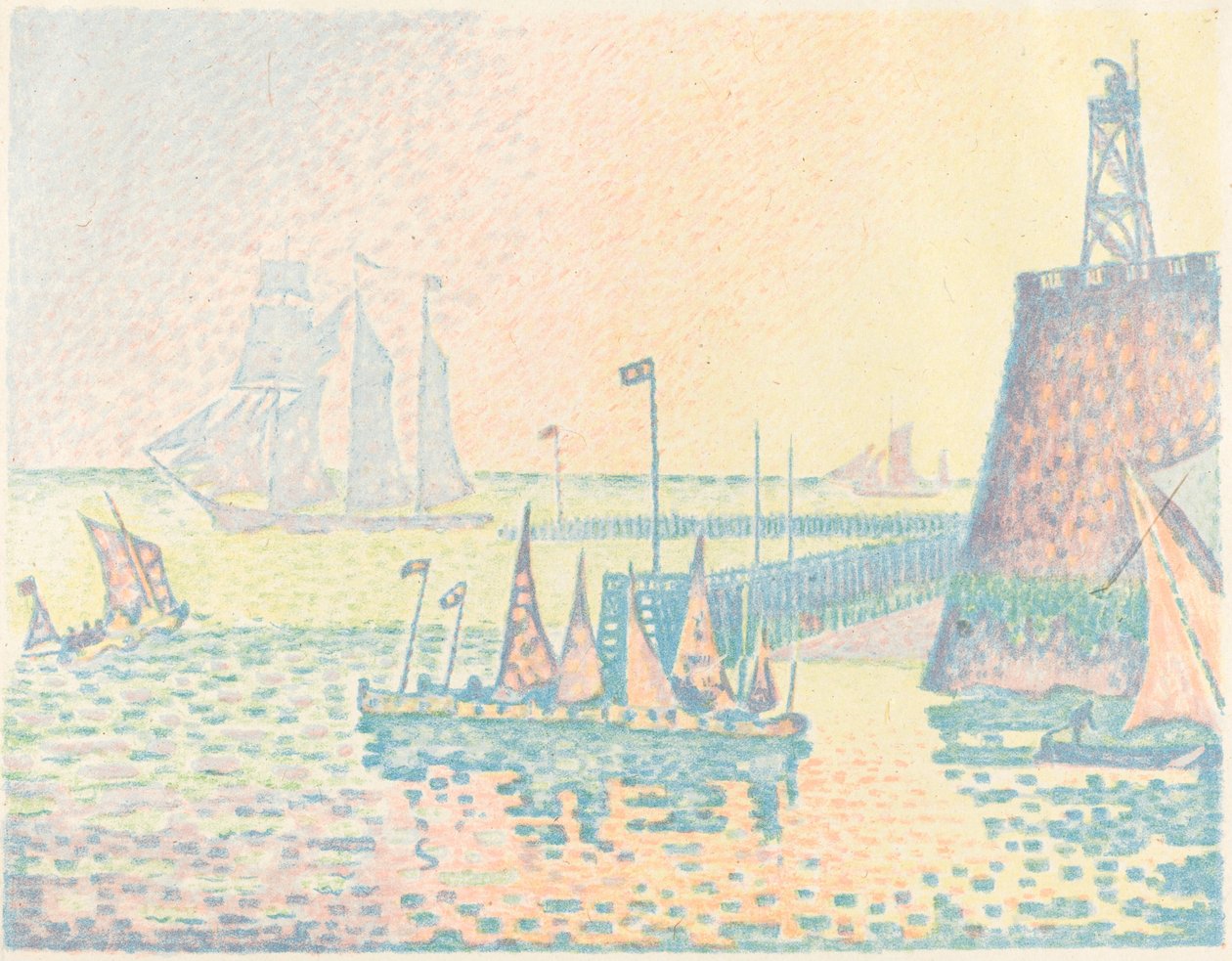 Wieczór autorstwa Paul Signac