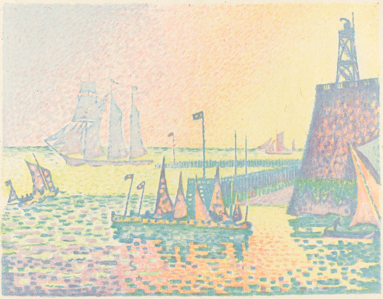 Wieczór autorstwa Paul Signac