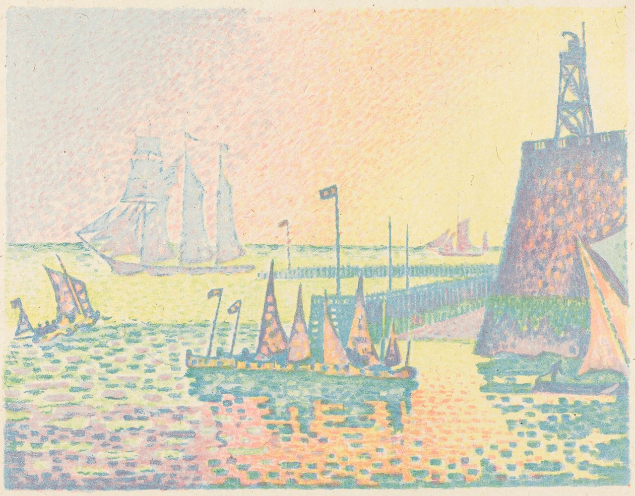 Wieczór autorstwa Paul Signac