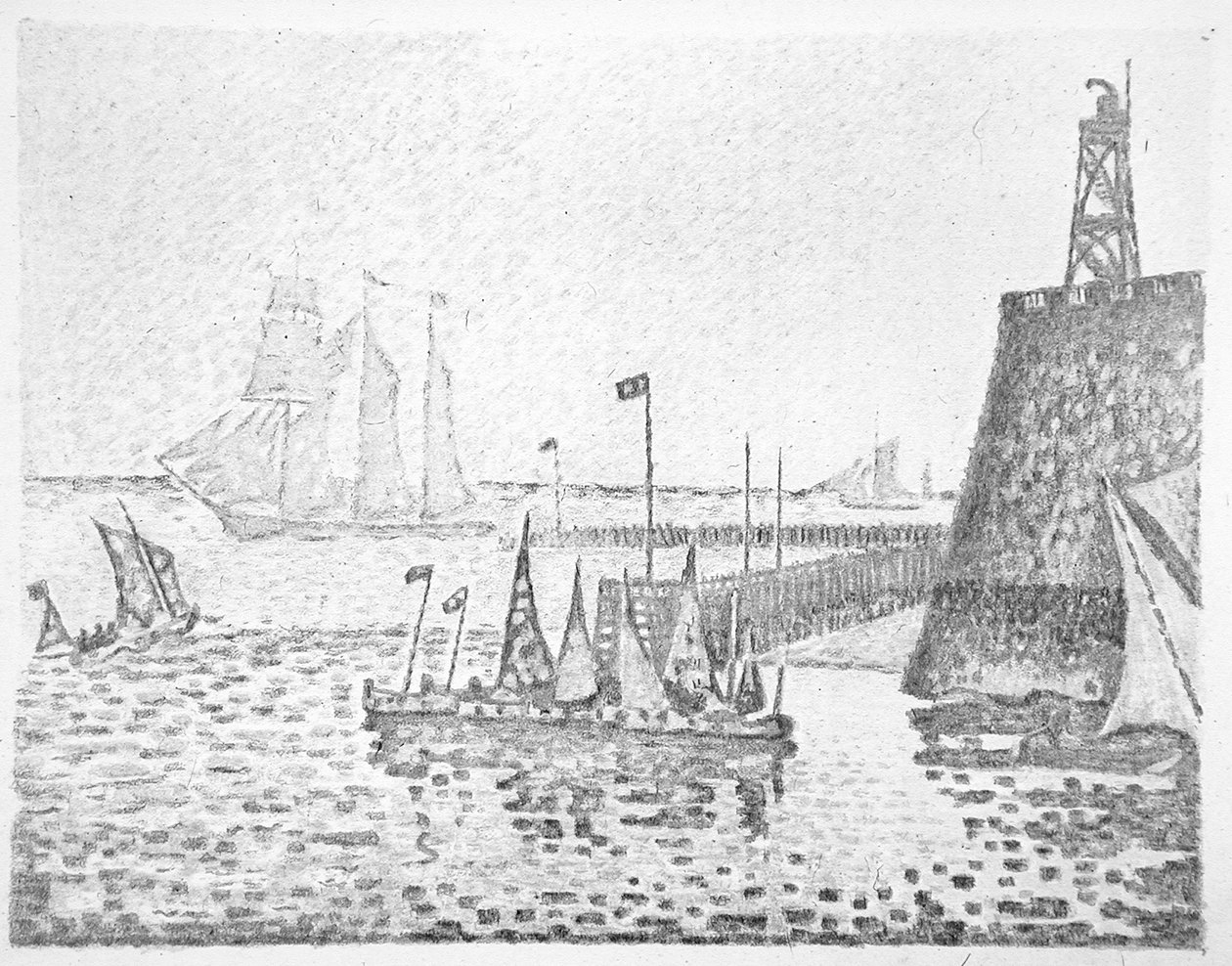 Wieczór autorstwa Paul Signac