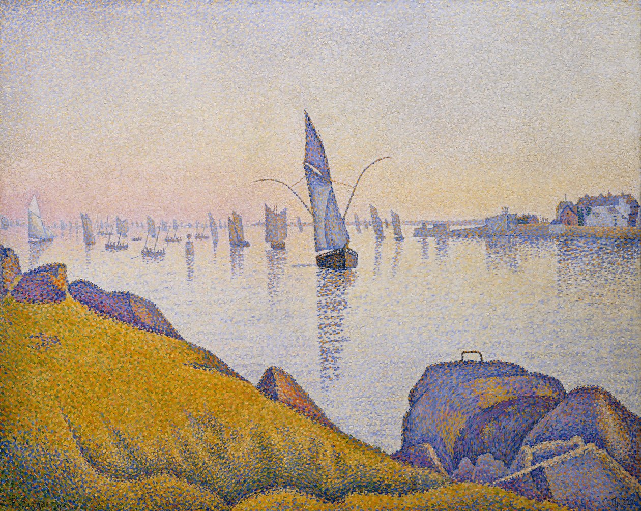Spokój wieczoru, Concarneau, Opus 220 (Allegro Maestoso) autorstwa Paul Signac
