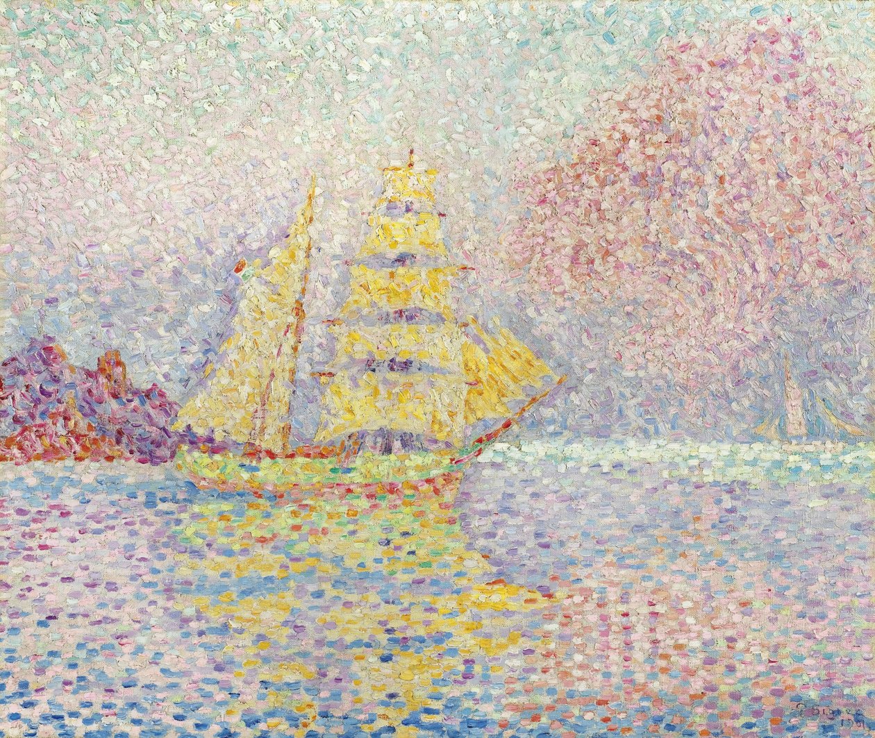 Włoski bryg w Agay, 1901 autorstwa Paul Signac