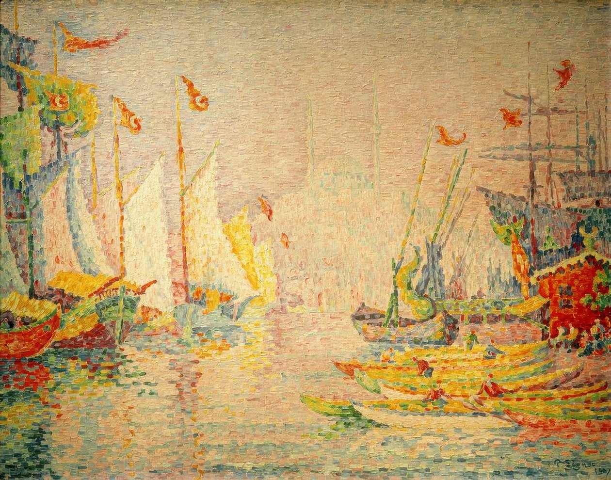 Konstantynopol, Złoty Róg / Obraz v. Paul Signac autorstwa Paul Signac