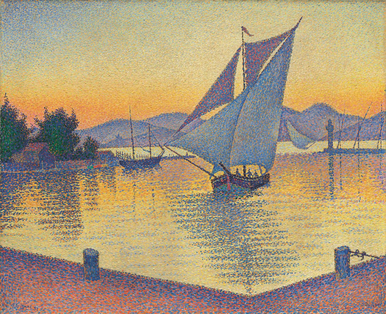 Port o zachodzie słońca, Opus 236 autorstwa Paul Signac