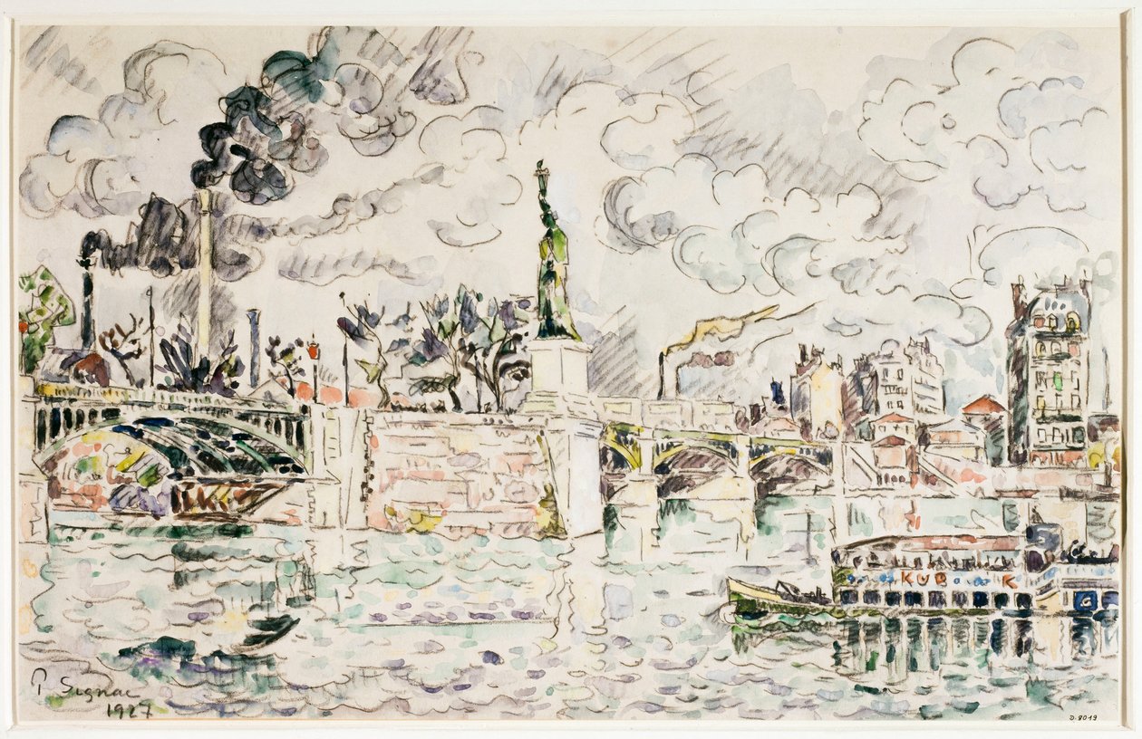Most Grenelle w 1927 roku. autorstwa Paul Signac