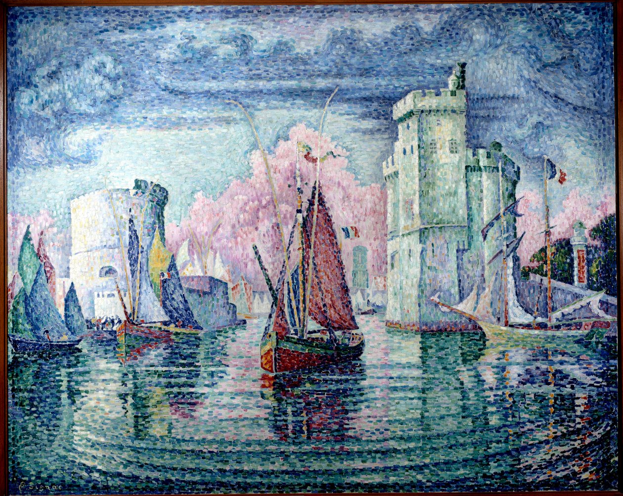 Port w La Rochelle Obraz Paula Signaca (1863-1935) 1921 Nd. 1,3x1,62 m Paryż, Musée d