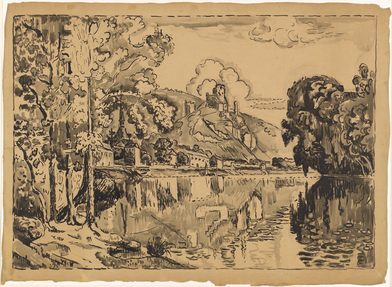 Les Andelys w letni poranek autorstwa Paul Signac