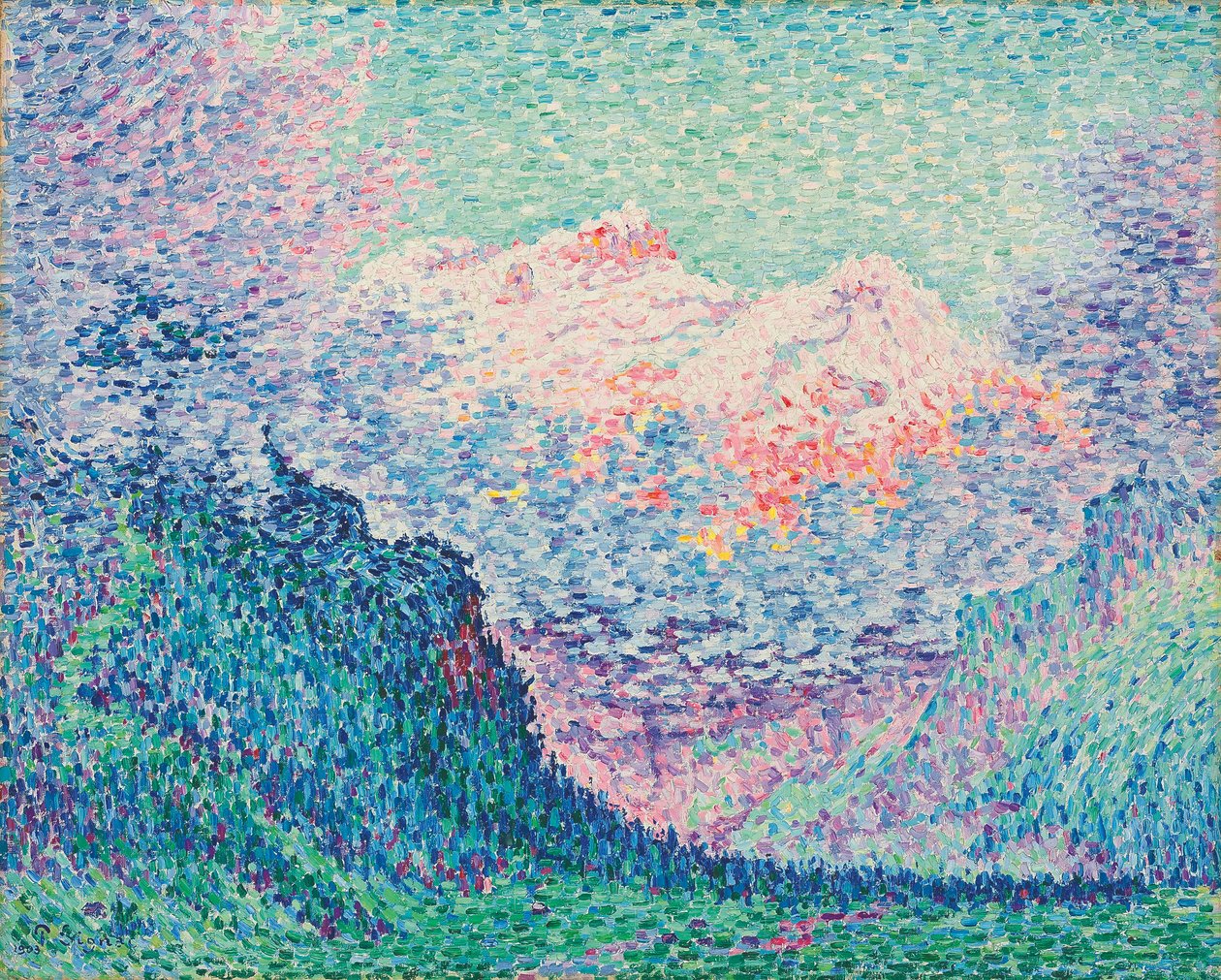 Les Diablerets autorstwa Paul Signac
