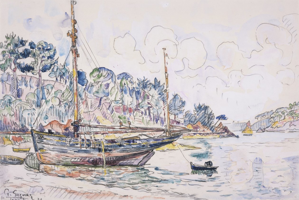 Lézardrieux: wybrzeże autorstwa Paul Signac