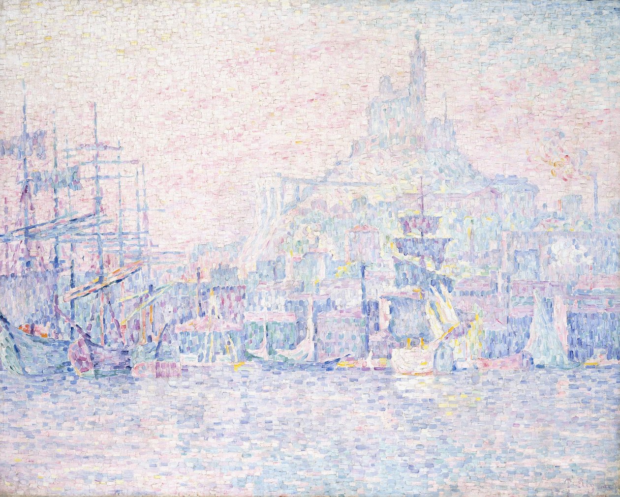 Marsylia, Dobra Matka, Poranna mgła, 1907 autorstwa Paul Signac