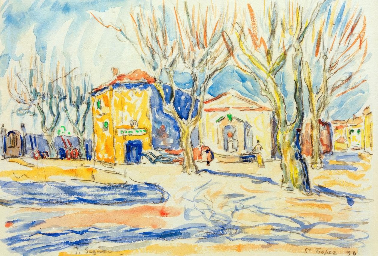 Krajobraz Saint-Tropez autorstwa Paul Signac