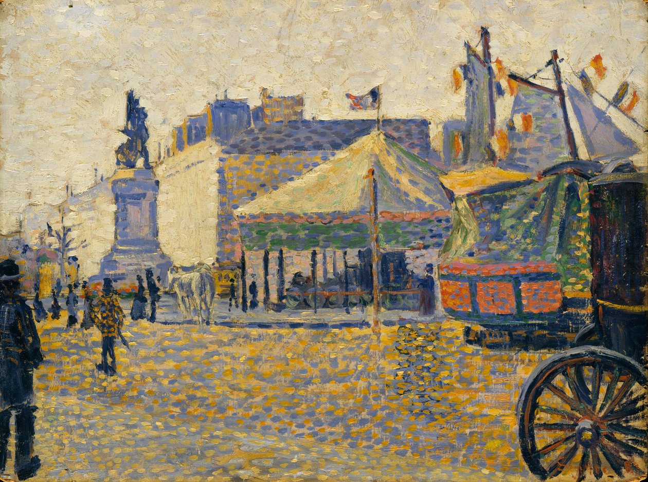 Plac de Clichy, 1887 autorstwa Paul Signac