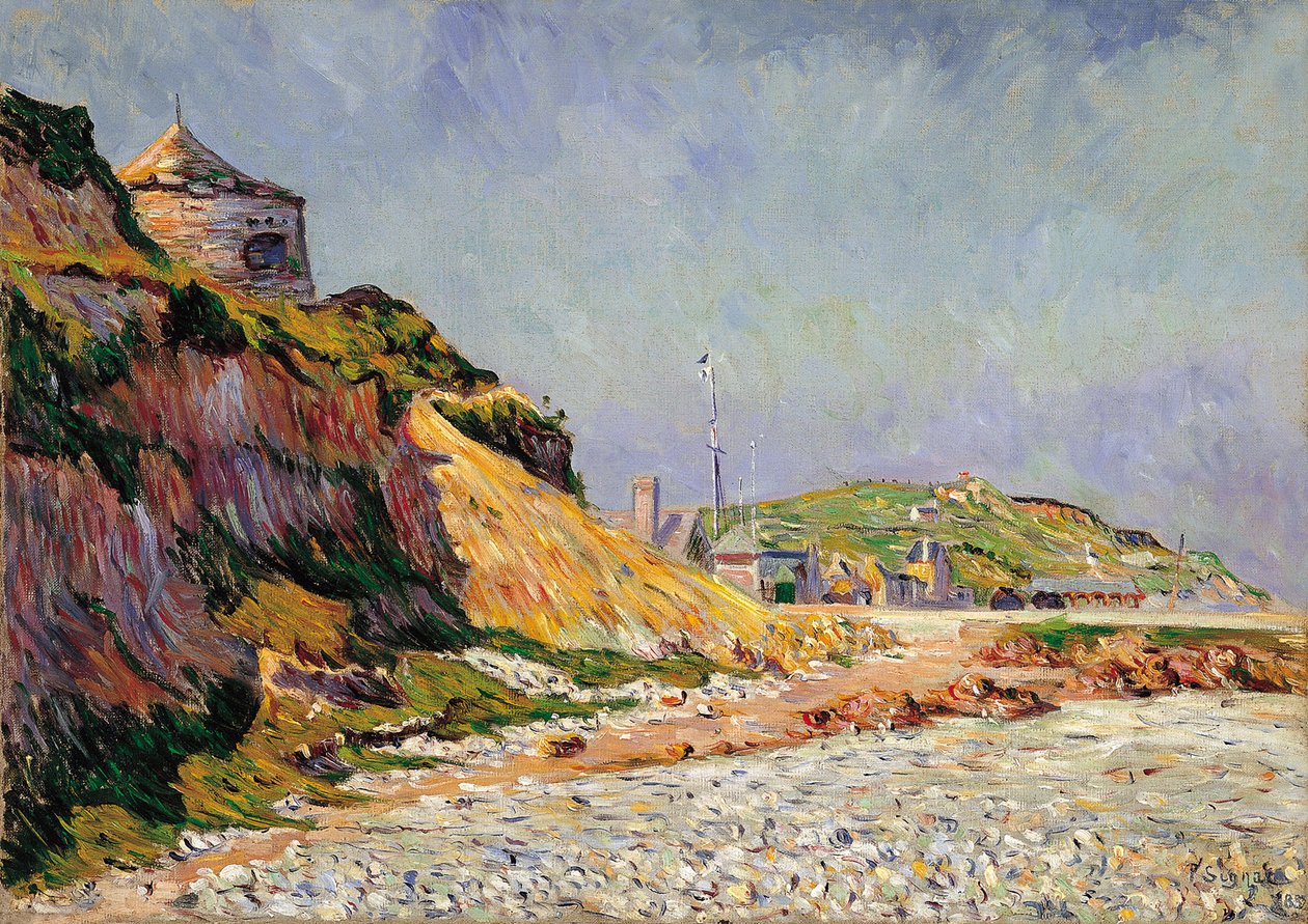 Port-en-Bessin, Plaża autorstwa Paul Signac
