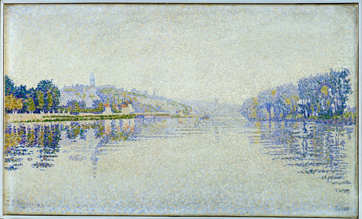 Riverside, Seine and Herblay Obraz Paula Signaca (1863-1935) 1889 Nd. 0,33x0,55 m Paryż, musee d