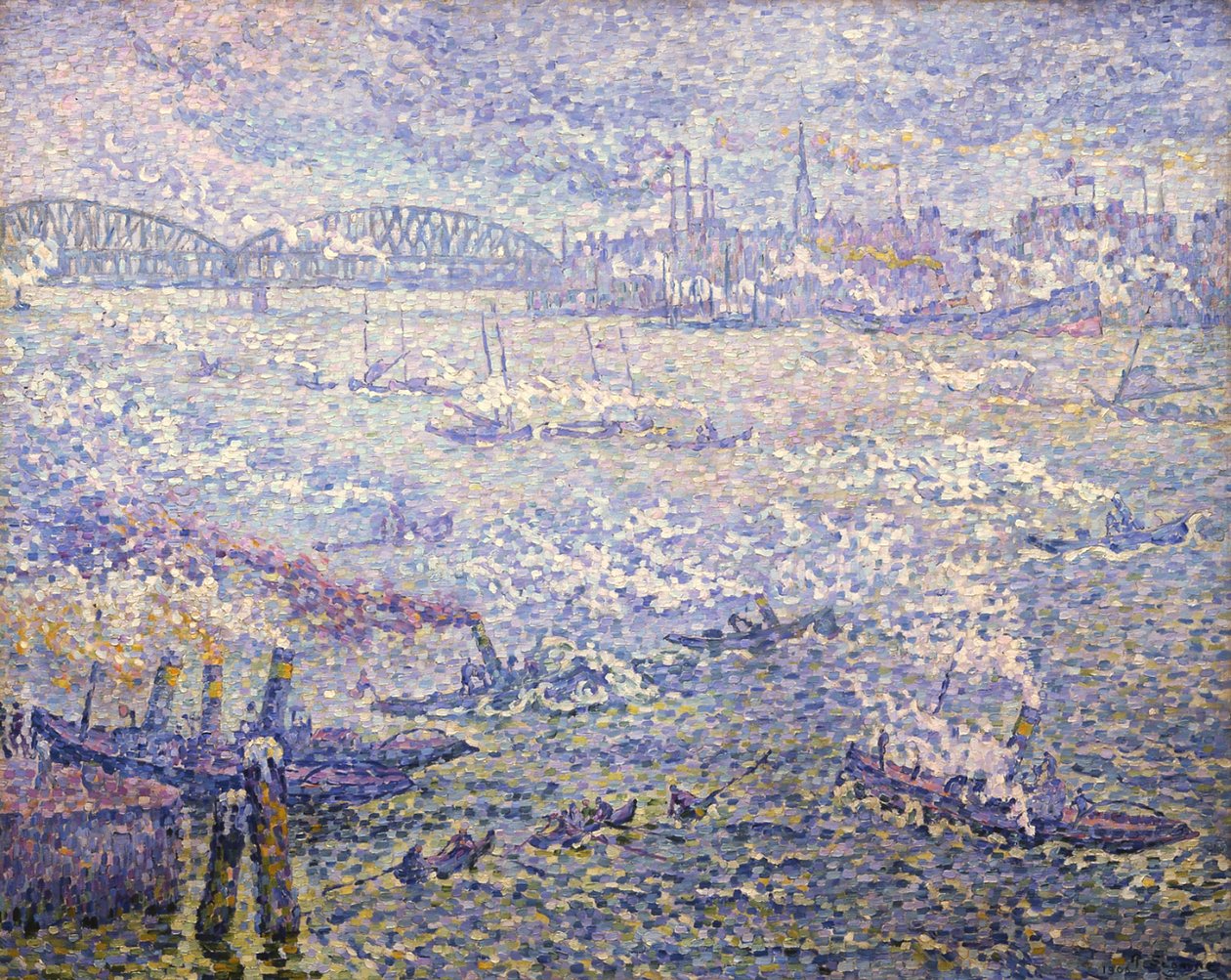 Rotterdamie. Opary autorstwa Paul Signac