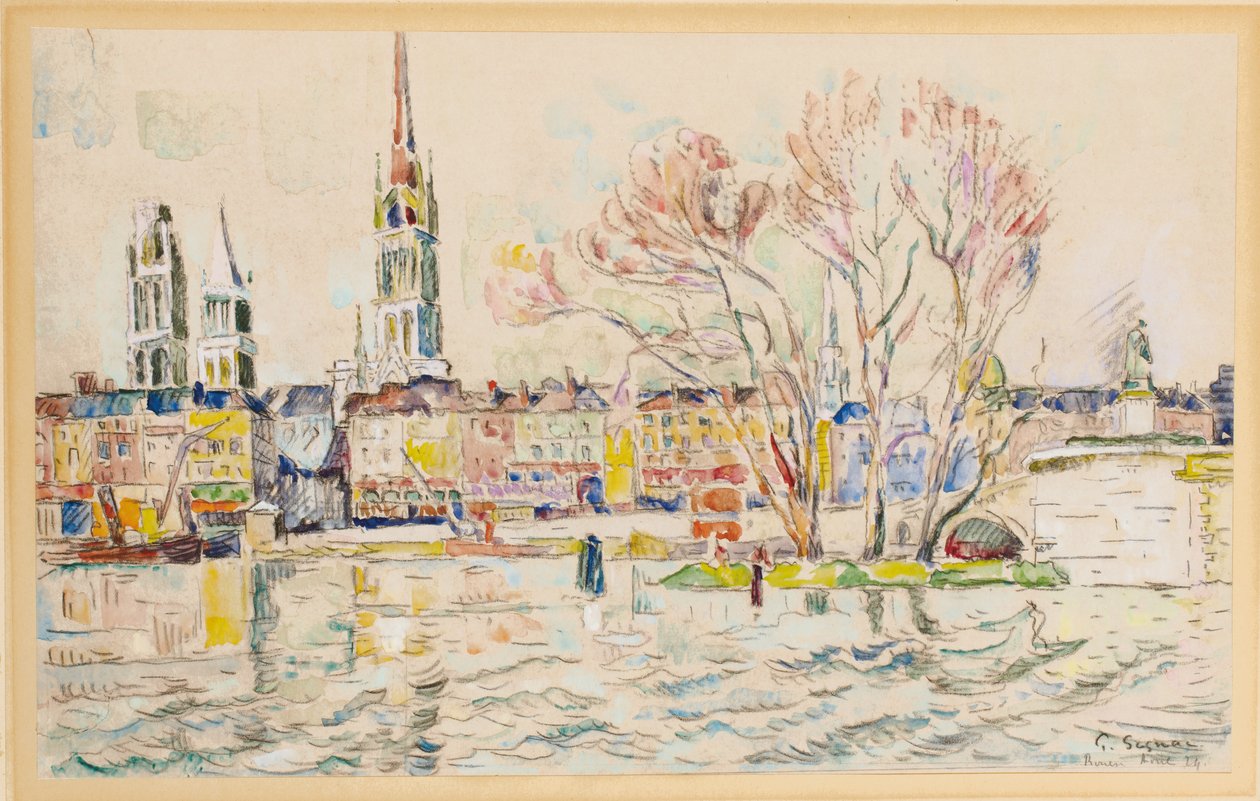 Rouen, 1924 autorstwa Paul Signac
