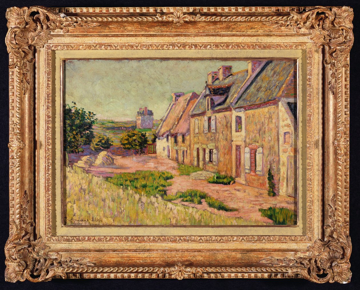 Saint-Briac, dziedziniec w mieście Hue, 1885 autorstwa Paul Signac