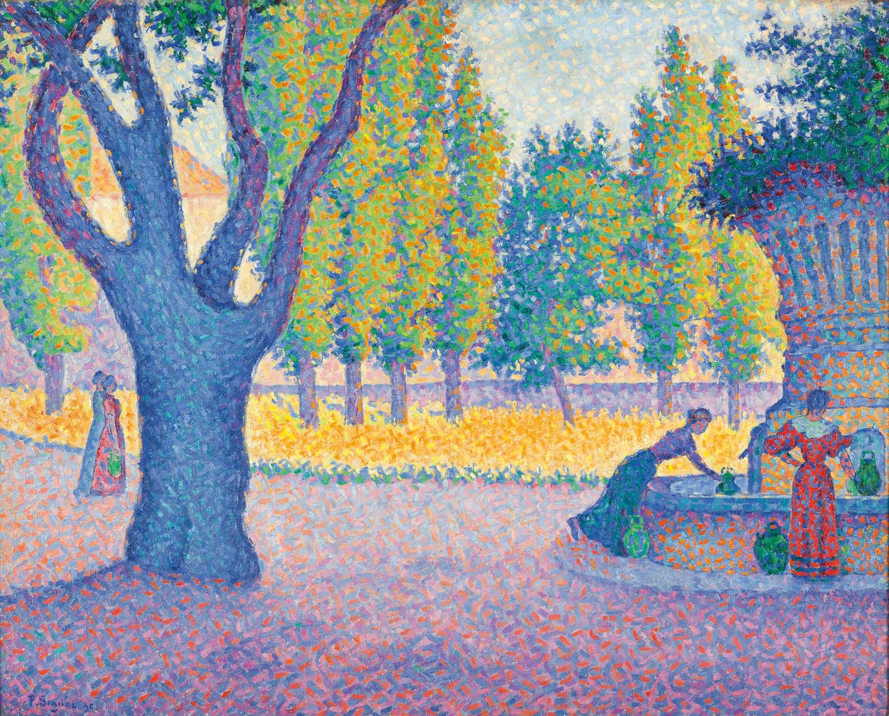 Saint-Tropez, Fontaine des Lices autorstwa Paul Signac