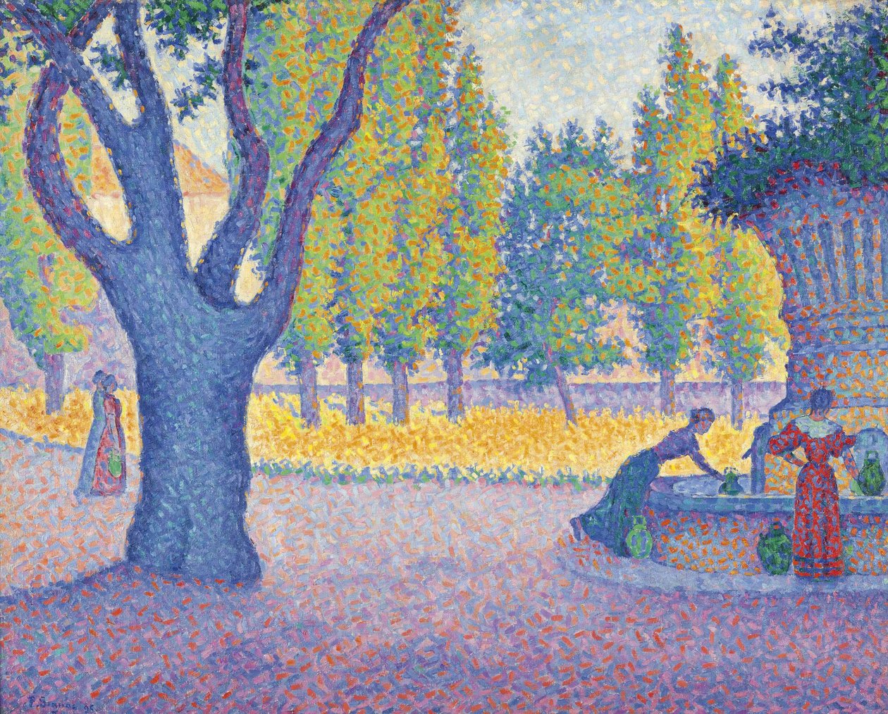 Saint-Tropez, fontanna Wszy, 1895. autorstwa Paul Signac