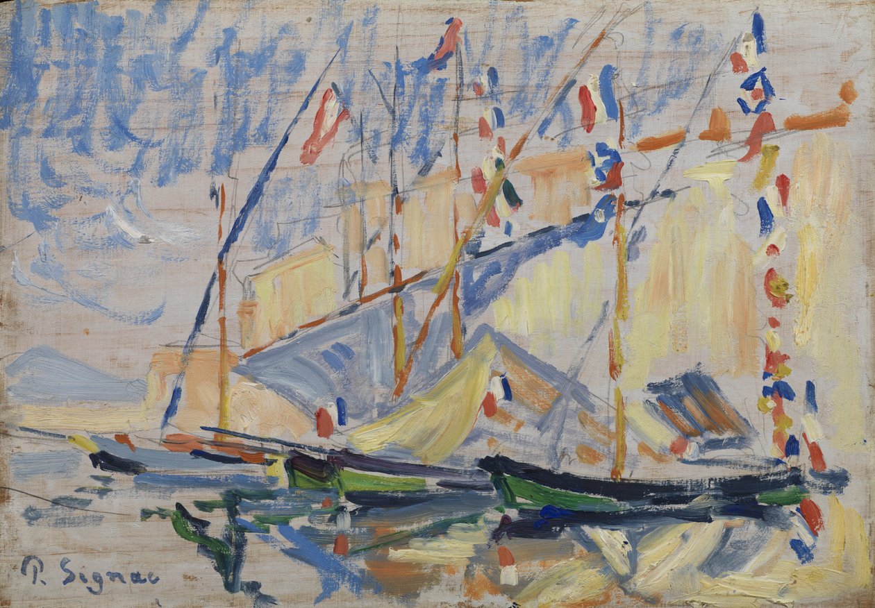 St. Tropez, ok. 1893 autorstwa Paul Signac