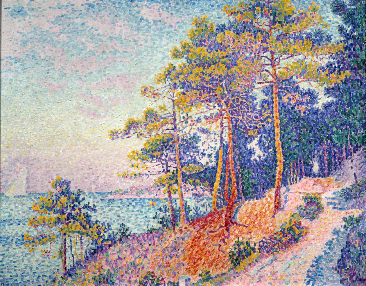Saint Tropez mówi o szlaku celnym Obraz Paula Signaca (1863-1935) 1905 nd. 0,72x0,92 m Grenoble, Musee des Beaux Arts autorstwa Paul Signac