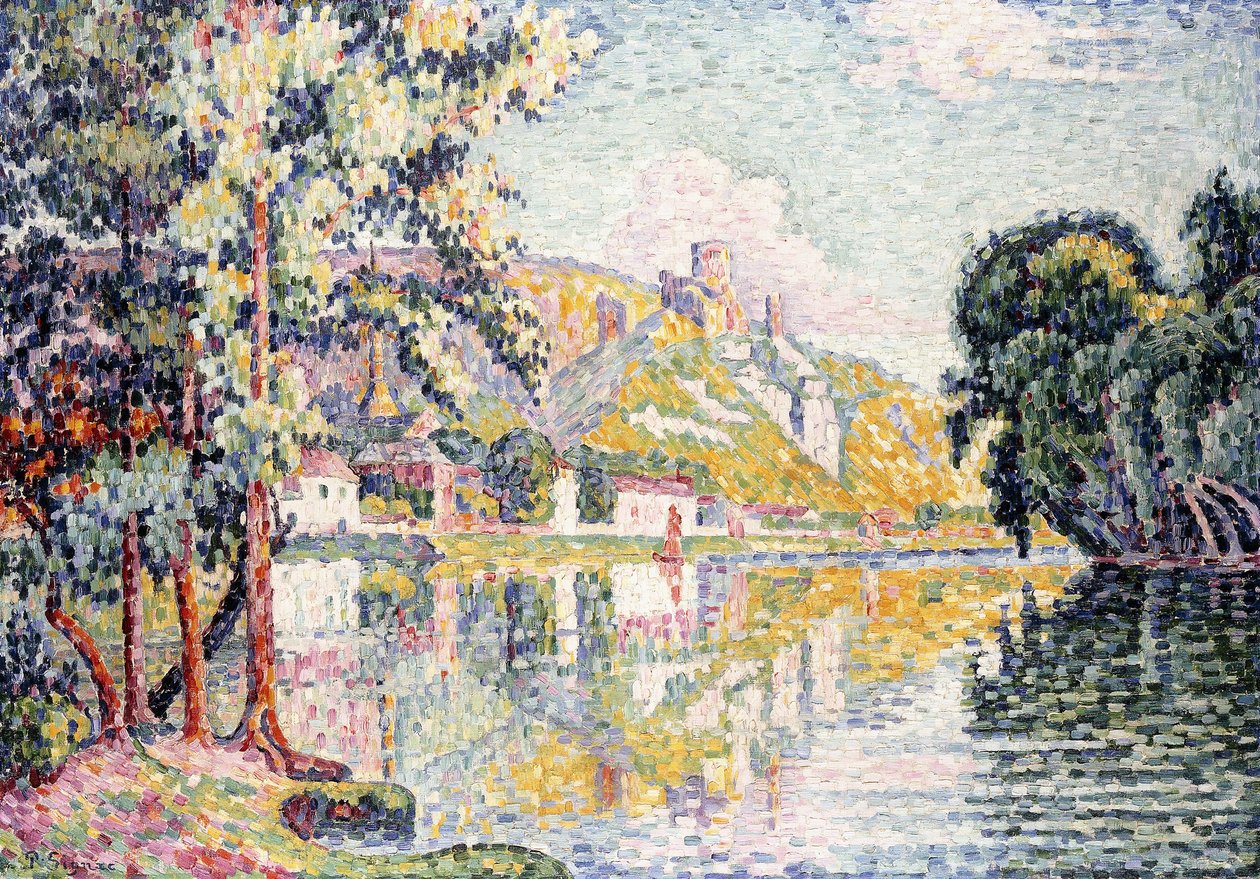 Andelys, zamek Gaillard, 1921 autorstwa Paul Signac