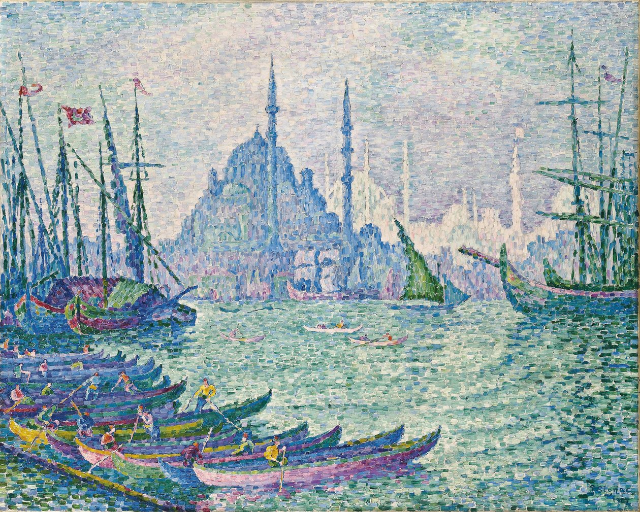 Złoty Róg, Minarety - Signac, Paul (1863-1935) - 1907 - Olej na płótnie - 73x92,5 - Kolekcja prywatna autorstwa Paul Signac