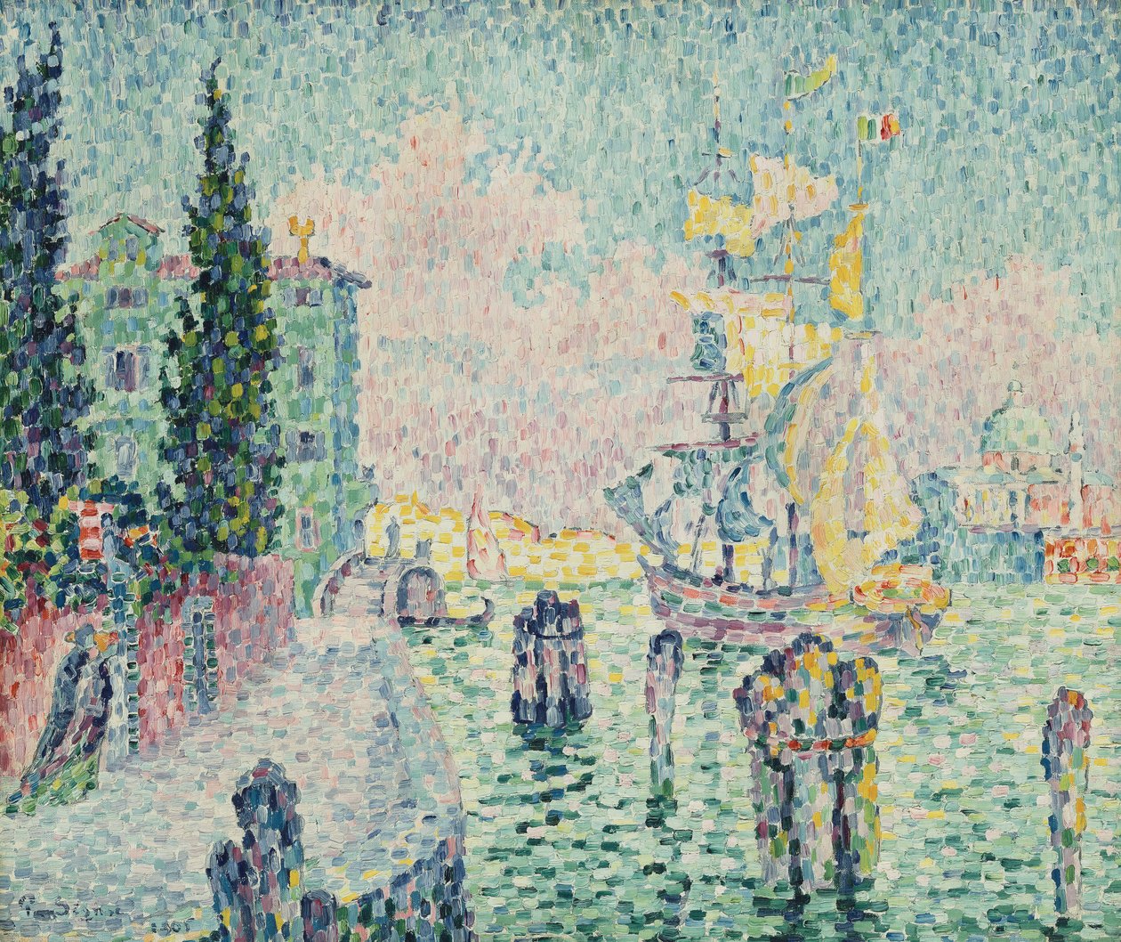 Zielony Dom, Wenecja, 1905 autorstwa Paul Signac