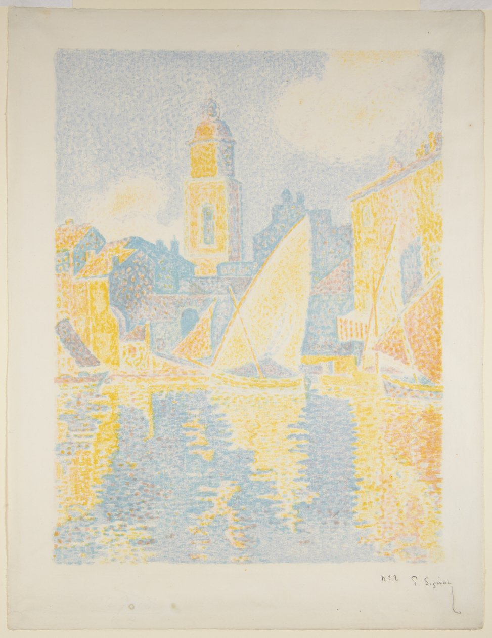 Port w Saint-Tropez II autorstwa Paul Signac