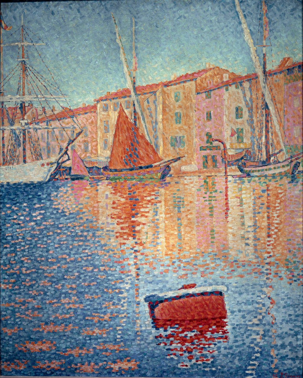 Czerwona Boja (Saint Tropez) autorstwa Paul Signac