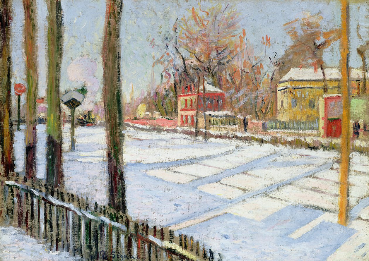 Śnieg, Bois, 1886 autorstwa Paul Signac