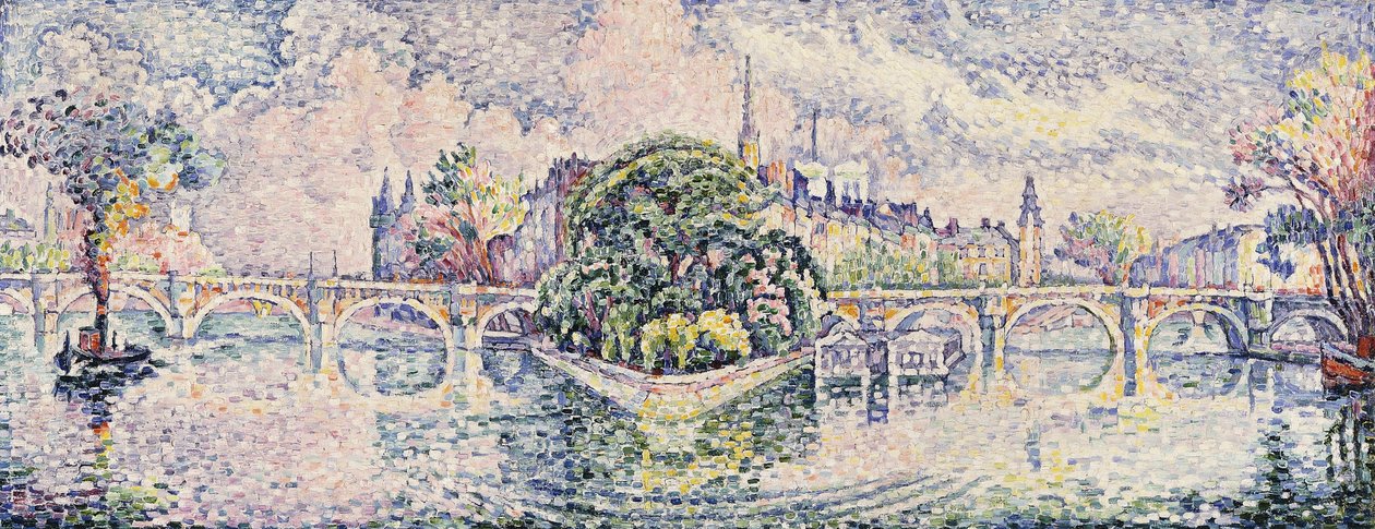 Ogród Vert Galant; Ogród Vert Galant, ok. 1928 autorstwa Paul Signac