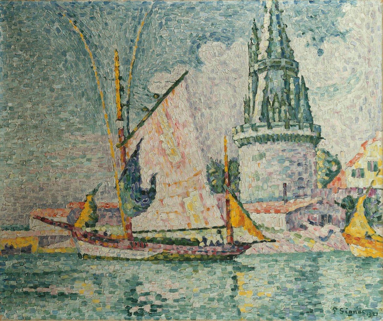 Podróż czterech sierżantów w La Rochelle, 1927 autorstwa Paul Signac