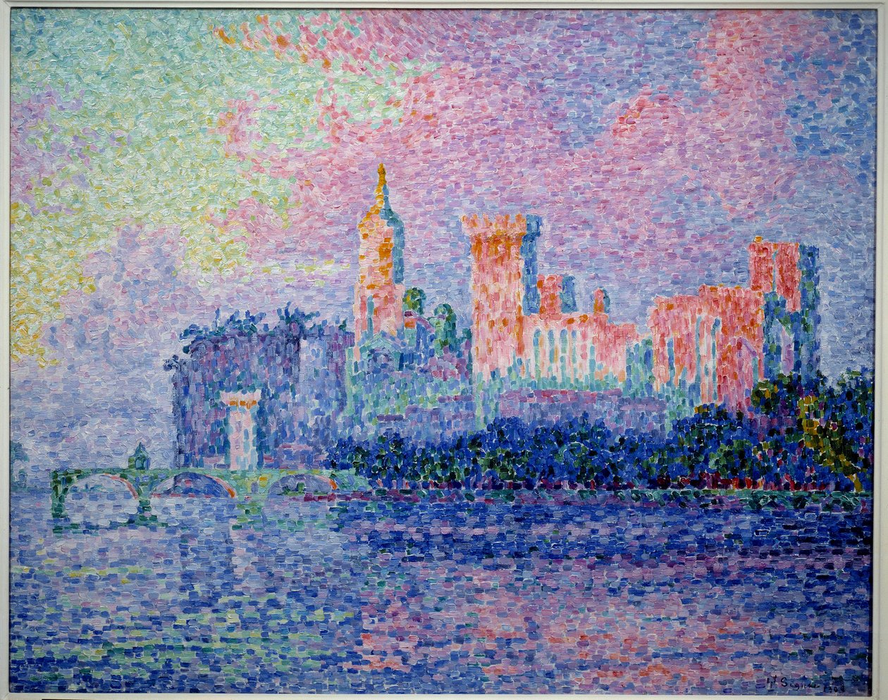 Zamek papieży w Awinionie. Obraz Paula Signaca (1863-1935) autorstwa Paul Signac