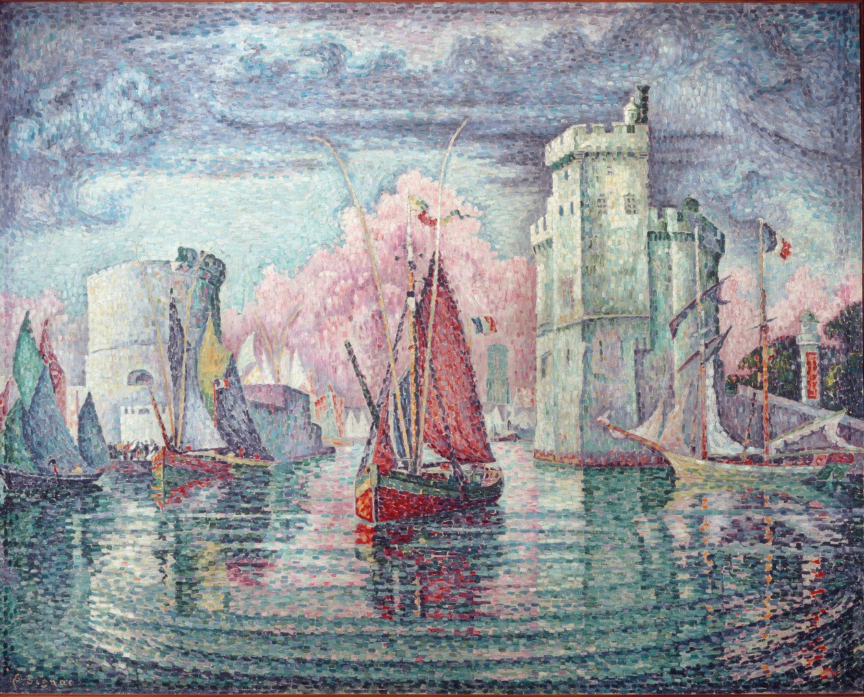 Port La Rochelle - olej na płótnie autorstwa Paul Signac