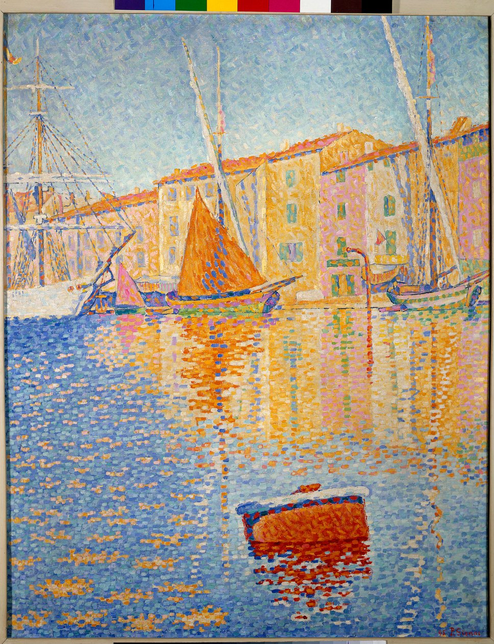 Czerwona boja (Saint Tropez). Obraz Paula Signaca (1863-1935) autorstwa Paul Signac