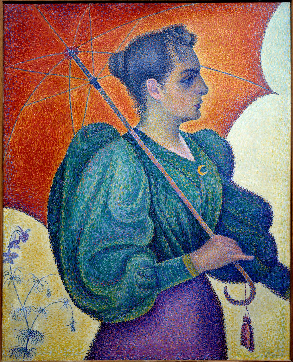 Kobieta ma parasol. Obraz Paula Signaca (1863-1935) autorstwa Paul Signac
