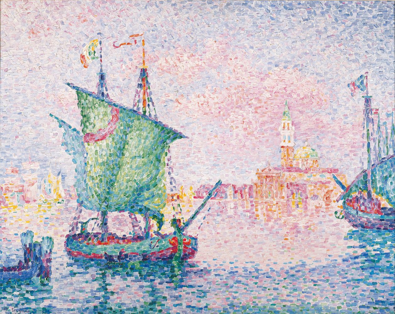 Wenecja, Różowa Chmura, 1909 autorstwa Paul Signac