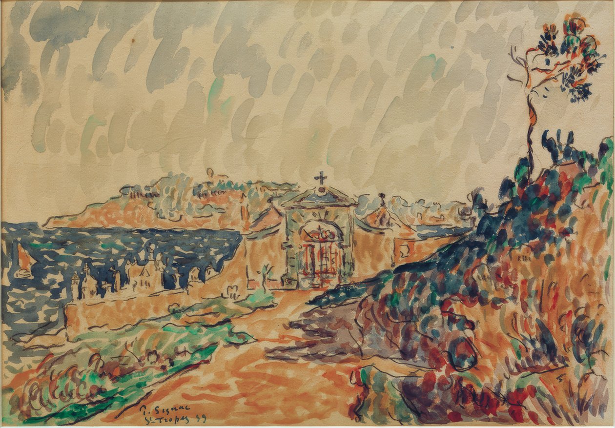 Widok na zatokę Saint-Tropez autorstwa Paul Signac