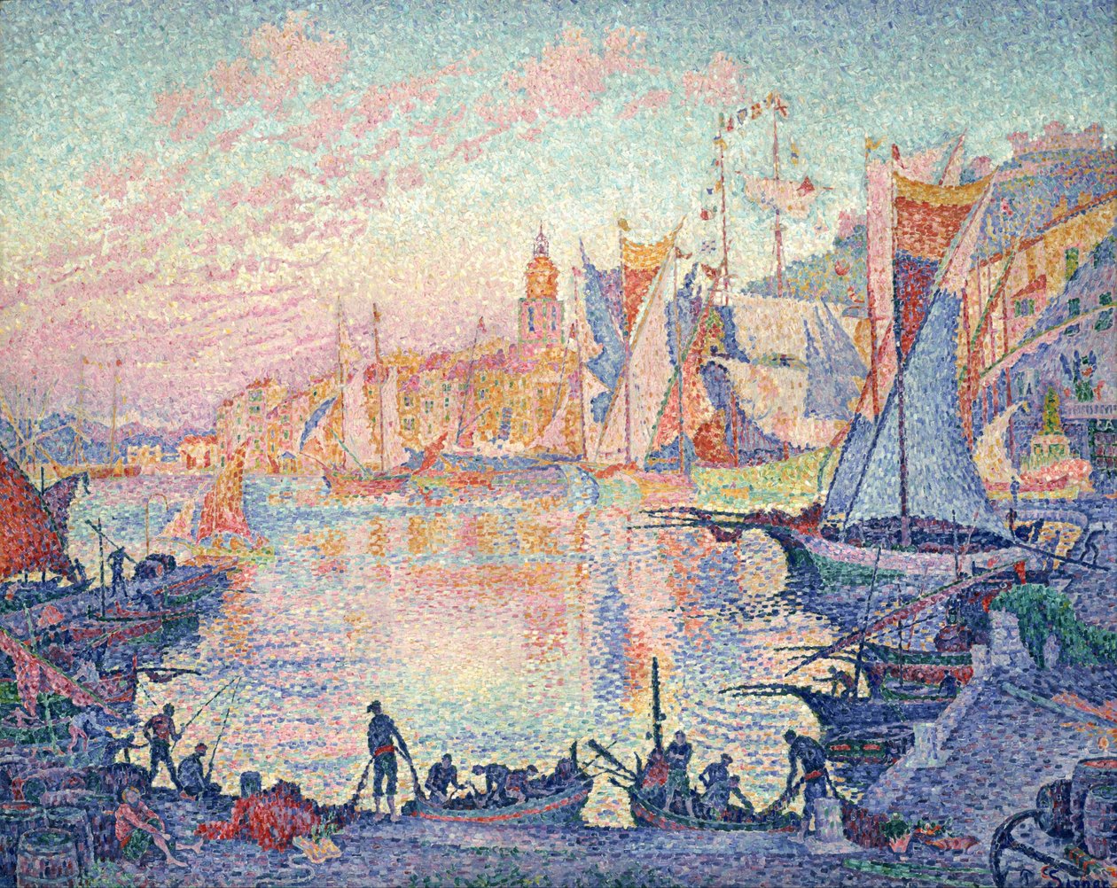 Port w Saint-Tropez autorstwa Paul Signac