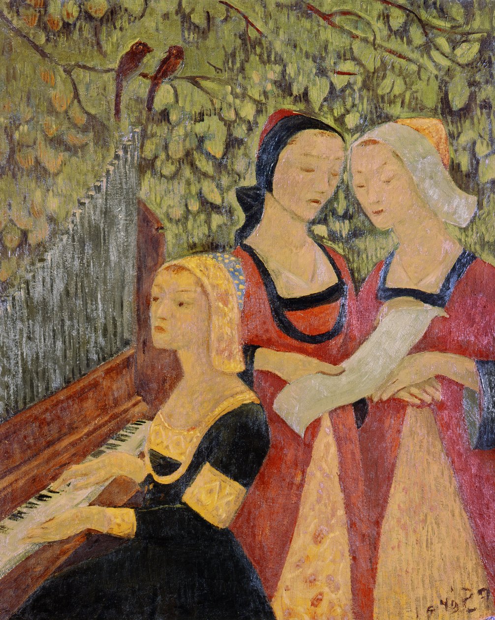 Kobiety bretońskie (olej) autorstwa Paul Sérusier