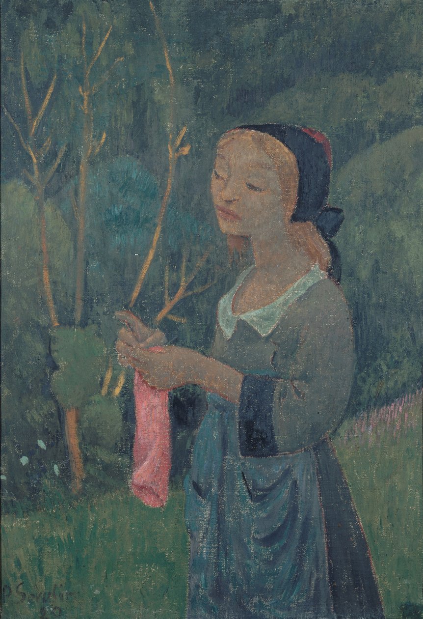 Dziewczyna w różowej pończoszce autorstwa Paul Sérusier