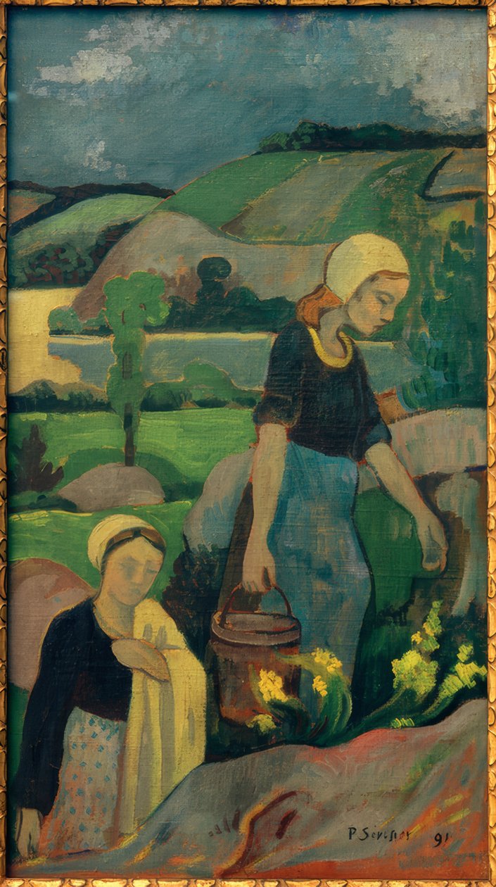 Młode praczki wychodzące z rzeki autorstwa Paul Sérusier