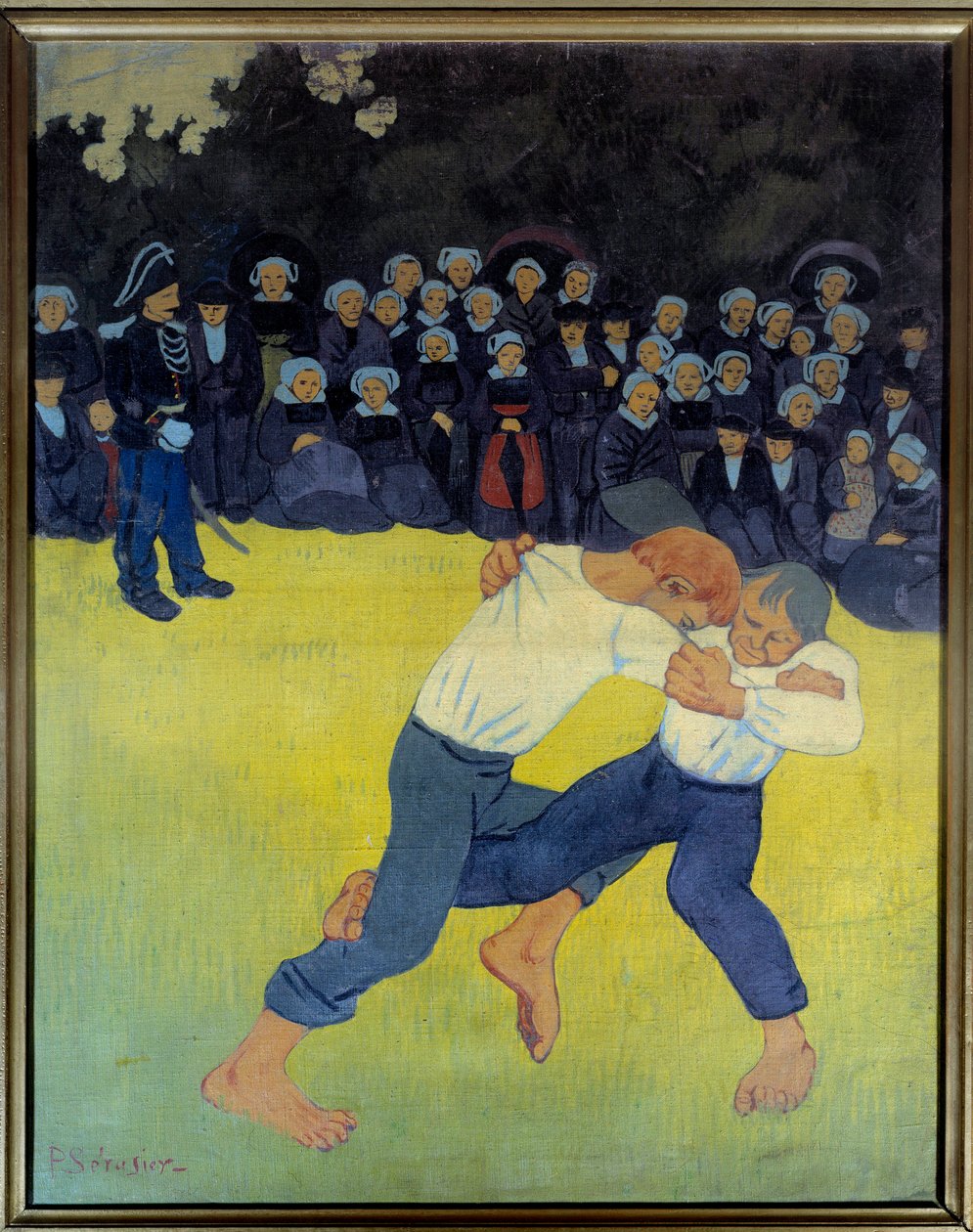 Walka bretońska Obraz Paula Serusiera (1863-1927) 1890 Nd. 0,92x0,73 m Paryż, Muzeum Orsay autorstwa Paul Sérusier