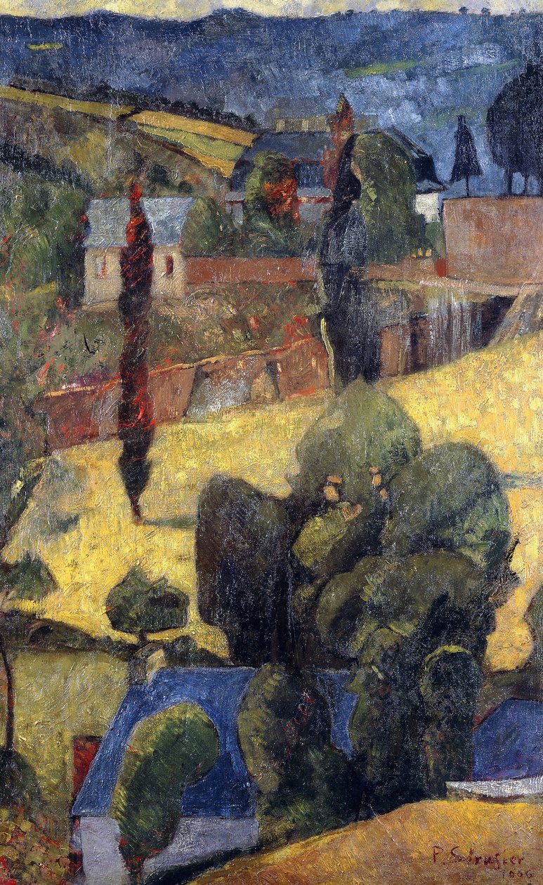 Krajobraz; Płaca, 1906 autorstwa Paul Sérusier