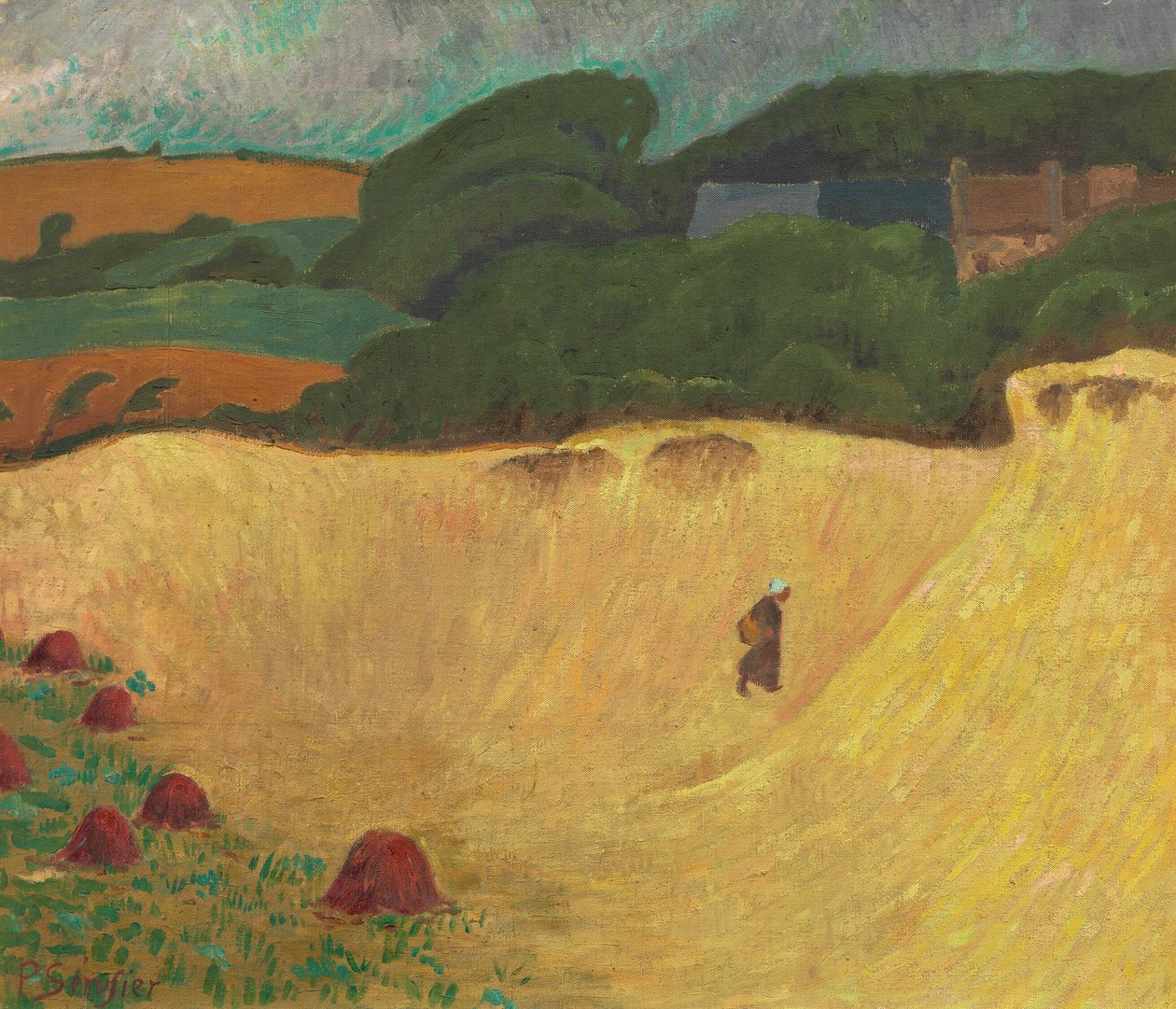 Plaża Les Grands Sables w Le Pouldu autorstwa Paul Sérusier