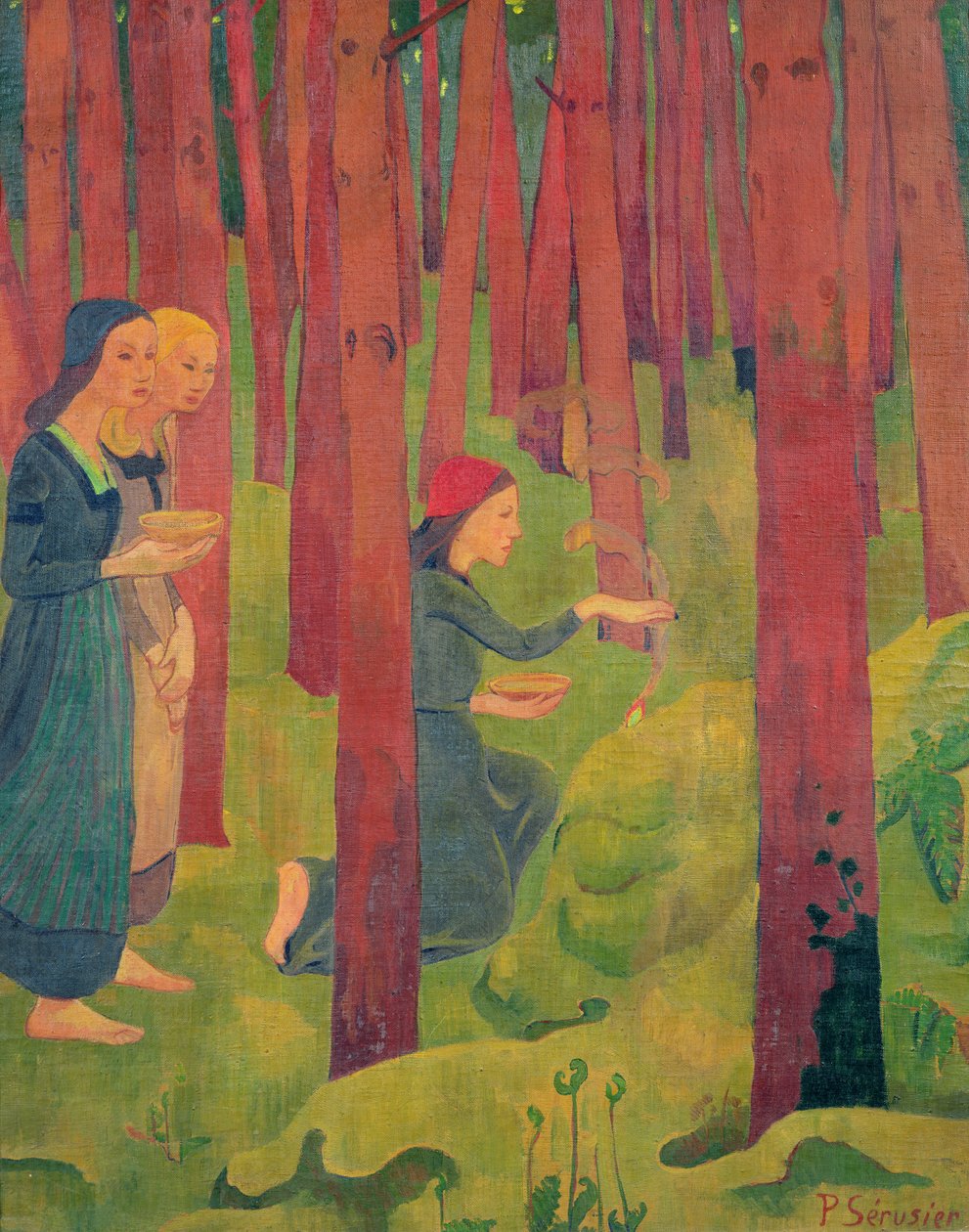 Zaklęcie, czyli Święty Las, 1891 autorstwa Paul Sérusier