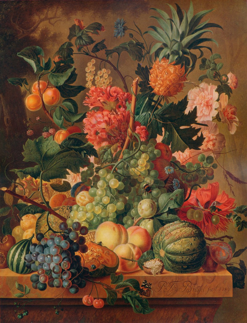 Owoce i Kwiaty, 1789, 1938 autorstwa Paul Theodor van Brussel